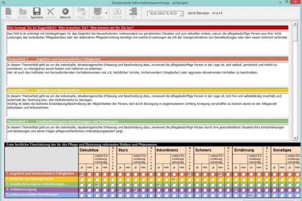 Die Strukturierte Informationssammlung (SIS) in der Pflege