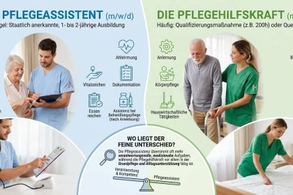 Pflegeassistent vs. Pflegehilfskraft: Wo liegt der feine Unterschied?