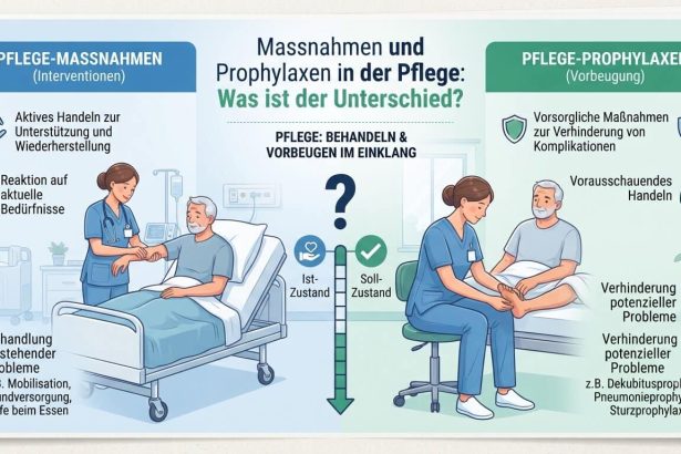 Maßnahmen und Prophylaxen in der Pflege: Was ist der Unterschied?